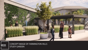 Second Concept Image Of Farmington Hills Study Garden