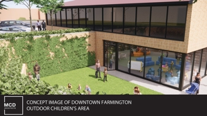 Second Concept Image Of Downtown Farmington Outdoor Children's Area